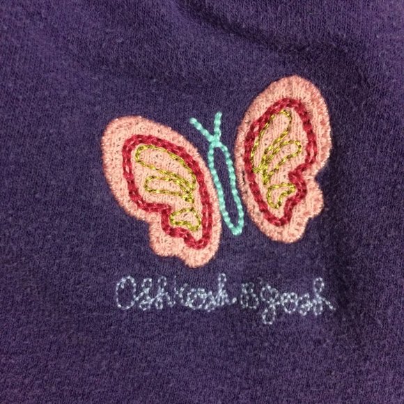 OshKosh B'gosh Girls 6X Purple Butterfly Skirt - Picture 3 of 6